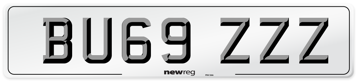 BU69 ZZZ Number Plate from New Reg